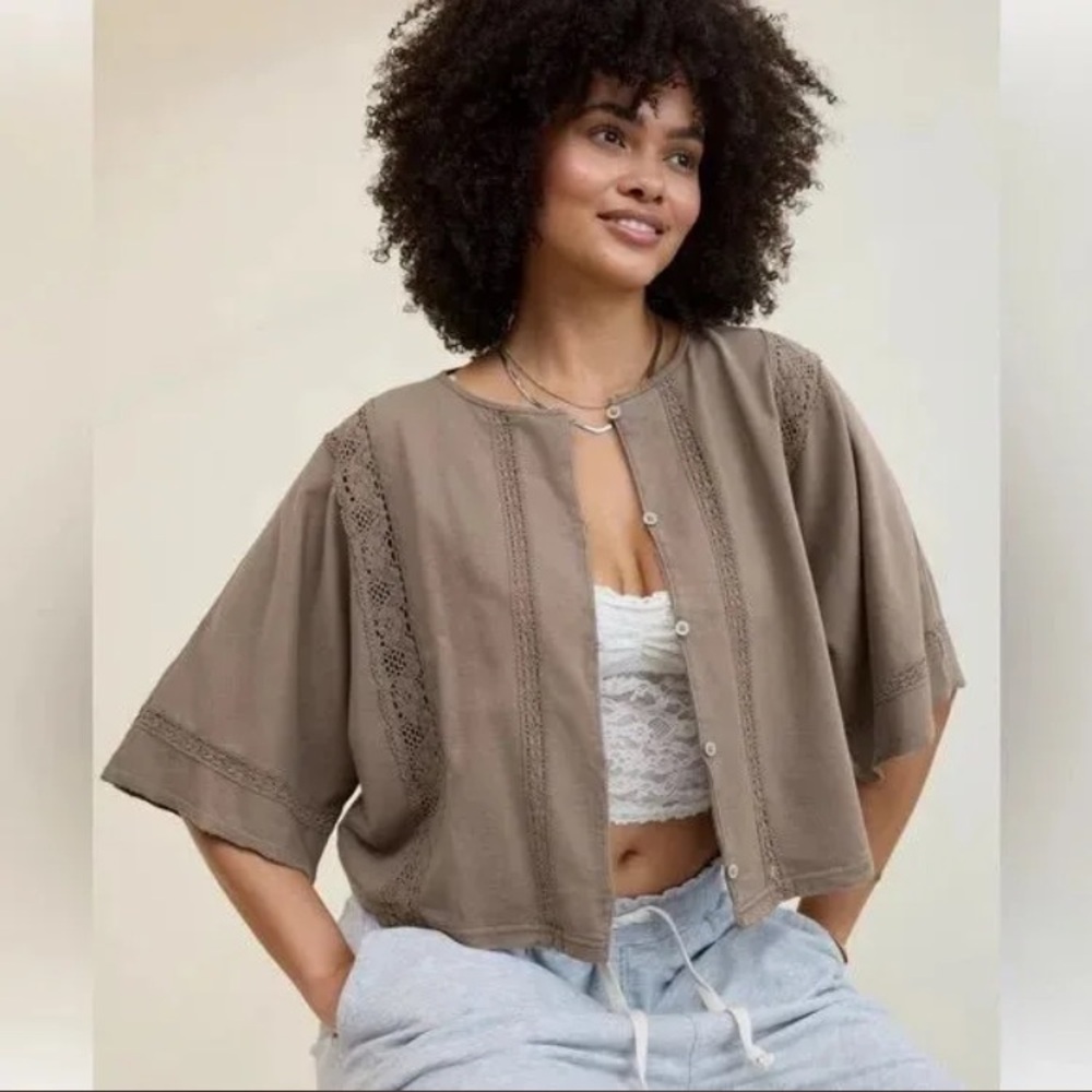 Aerie Crochet Cardigan